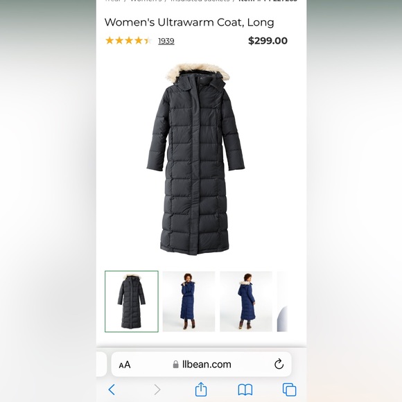 L.L. Bean Jackets & Coats Ll Bean Womens Ultrawarm Long Coat Poshmark